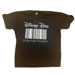 Disney Dad T Shirt Black, Large Size, Like‎ New Condition
